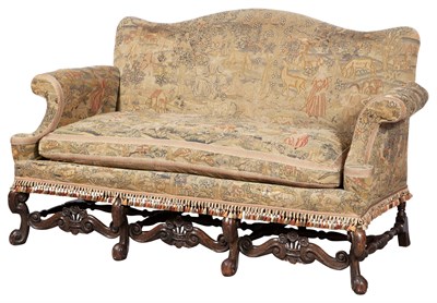 Lot 139 - William and Mary Style Needlework-Upholstered...