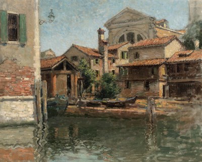 Lot 1044 - Paul Cornoyer American, 1864-1923 Venetian...