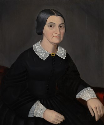 Lot 49 - Ammi Phillips American, 1788-1865 Mrs. Lyman...