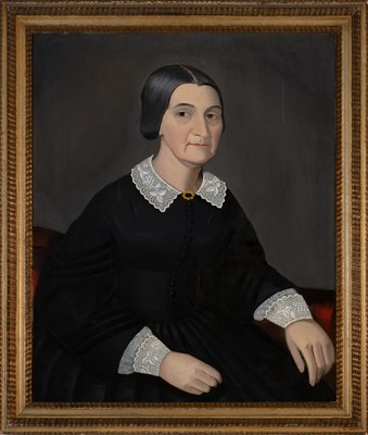 Lot 49 - Ammi Phillips American, 1788-1865 Mrs. Lyman...
