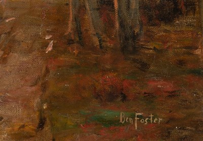 Lot 90 - Ben Foster American, 1852-1926 Path in the...