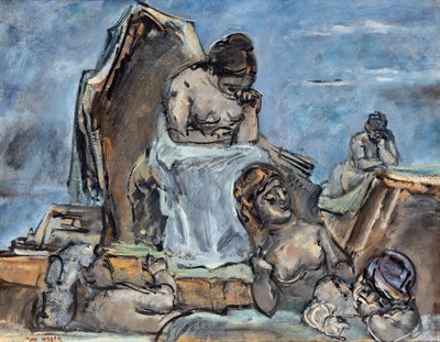 Lot 1060 - Max Weber Russian/American, 1881-1961 Silence,...