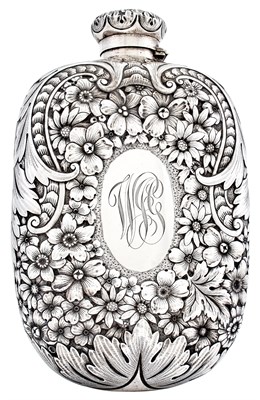 Lot 1197 - Gorham Sterling Silver Large Flask 1891 The...