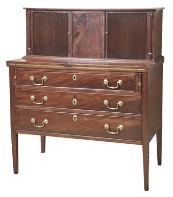 Lot 1352 - Federal Mahogany Tambour Secretary Desk New...