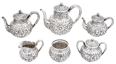 Lot 1198 - Gorham Sterling Silver Six Piece Tea and...