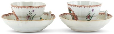 Lot 1045 - A Pair of Chinese Export Porcelain Teacups and...