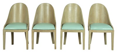 Lot 112 - Set of Four Art Deco Style Upholstered Grain...