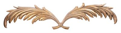 Lot 12 - Carved and Giltwood Crossed Palm Fronds Height...