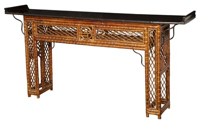 Lot 49 - Chinese Brighton Pavilion Style Faux Bamboo...
