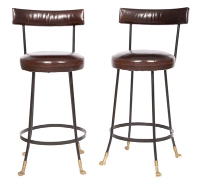 Lot 55 - Pair of Custom Gilt and Patinated Metal...