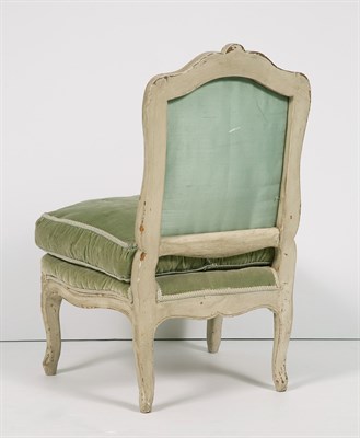 Lot 91 - Louis XV Style Upholstered Painted Wood...