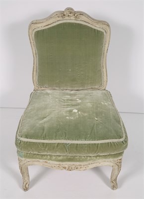 Lot 91 - Louis XV Style Upholstered Painted Wood...