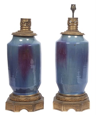 Lot 182 - Pair of Louis XVI Style Gilt-Metal Mounted...