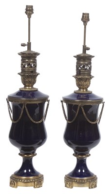 Lot 134 - Pair of Louis XVI Style Gilt-Metal Mounted...