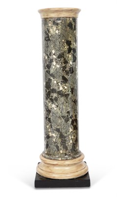 Lot 104 - Painted Wood and Scagliola Pedestal Height 44...