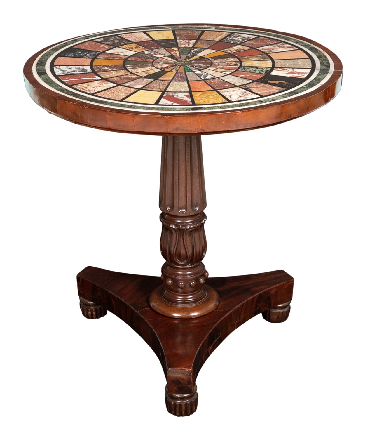 Lot 130 - William IV Specimen Marble Top Mahogany...