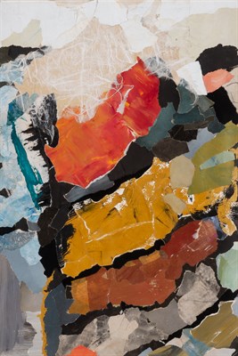 Lot 40 - 20th Century School Untitled Oil on paper...
