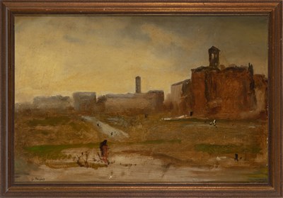 Lot 73 - George Inness American, 1825-1894 Sketch of a...