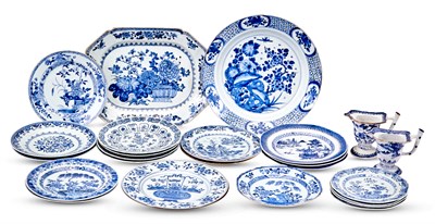 Lot 1048 - A Very Large Assortment of Chinese Export Blue...