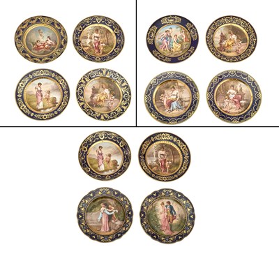 Lot 145 - Assembled Set of Twelve Vienna Style...