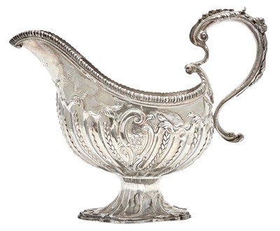 Lot 131 - George II Sterling Silver Sauceboat London,...