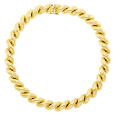 Lot 22 - Gold 'San Marco' Link Necklace