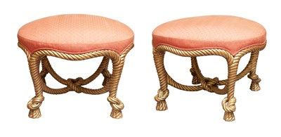 Lot 250 - Pair of Napoleon III Style Giltwood...