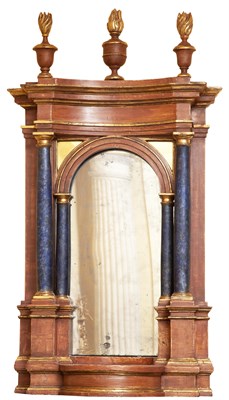 Lot 226 - Continental Baroque Mirror-Inset Painted and...