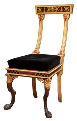 Lot 264 - Italian Neoclassical Painted and Decorated...