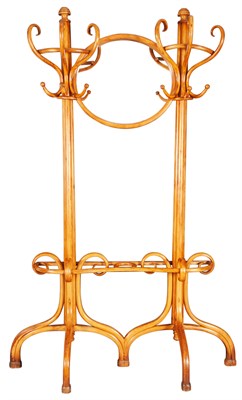 Lot 262 - Thonet Bentwood and Mirror Hall Stand Early...