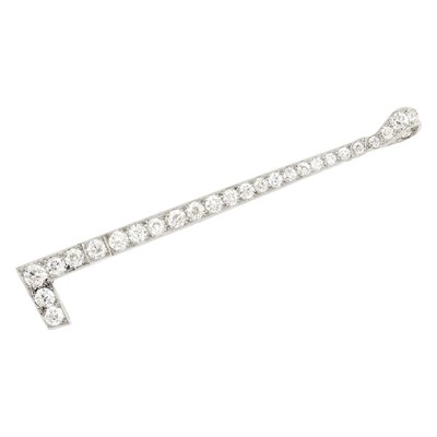 Lot 78 - Platinum and Diamond Bar Pin