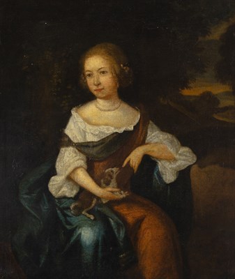 Lot 58 - Follower of Sir Peter Lely Portrait of a Lady...