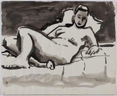 Lot 1128 - David Park American, 1911-1960 Reclining Nude...