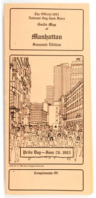 Lot 62 - [MAP-1983 NEW YORK PRIDE PARADE] The Official...