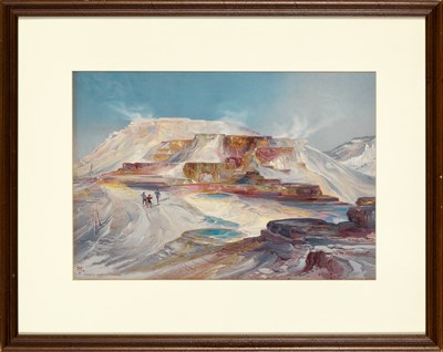 Lot 35 - After Thomas Moran (1837-1926) HOT SPRINGS OF...