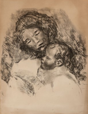 Lot 177 - Pierre-Auguste Renoir (1841-1919) MATERNITÉ,...