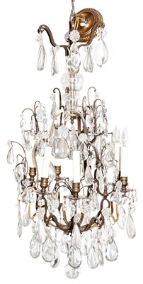 Lot 335 - Louis XV Style Iron, Gilt-Metal and Glass...