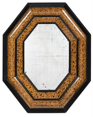 Lot 301 - Flemish Style Faux Tortoiseshell and Ebonized...