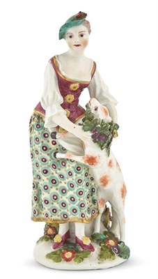 Lot 274 - Chelsea-Derby Porcelain Figure of a 'Garland...