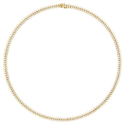 Lot 20 - Gold and Diamond Necklace