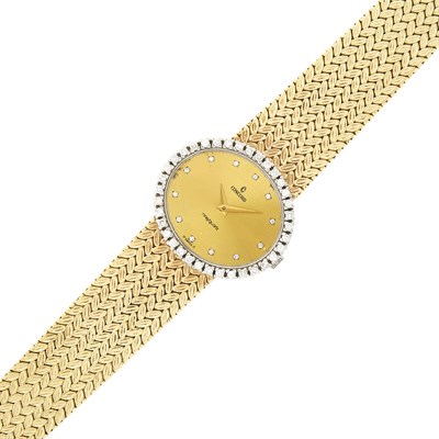 Lot 140 - Concord Two-Color Gold and Diamond Wristwatch