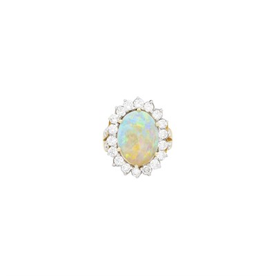 Lot 150 - Gold, Opal and Diamond Ring