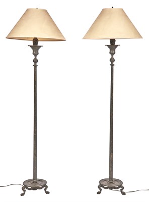 Lot 45 - Pair of Pompeiian Style Patinated Bronze Floor...