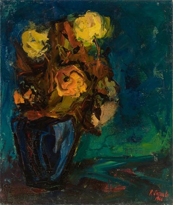 Lot 67 - Ruggero Serrato Italian, 1889-? Still Life...