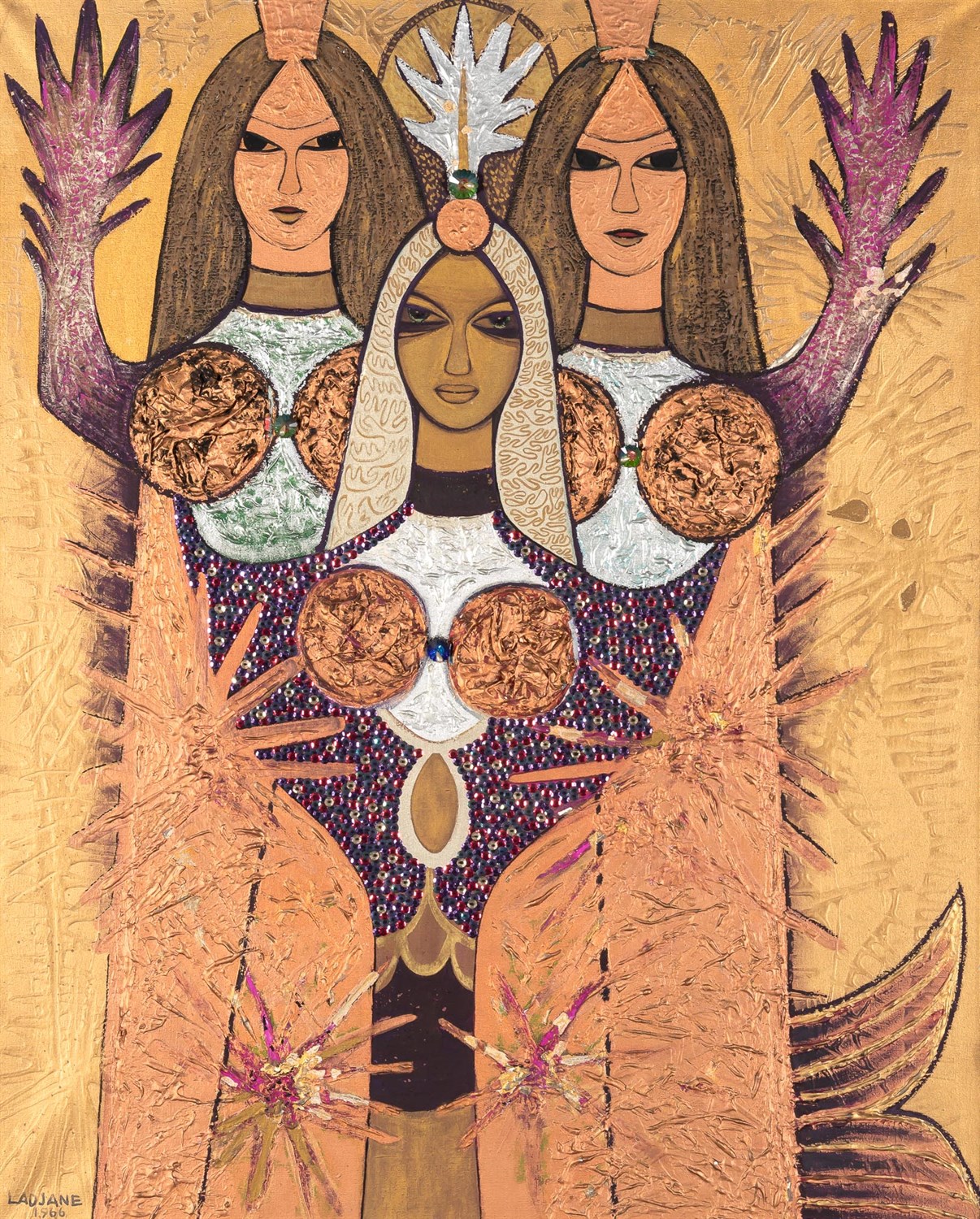 Lot 7 - Ladjane Bandeira Brazilian, 1927-1999 Trio,...