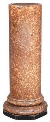 Lot 68 - Scagliola Column Now on a black-painted...