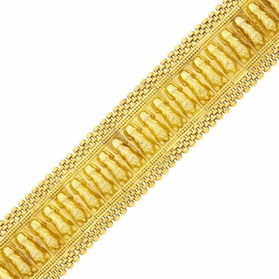 Lot 149 - Wide Antique Gold Bracelet
