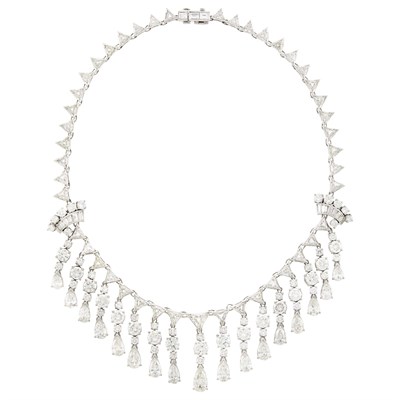 Lot 172 - Platinum and Diamond Necklace