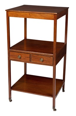 Lot 66 - George III Mahogany Étagère With two drawers....