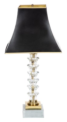 Lot 102 - Italian Glass Stack-Form Lamp Height 17 1/2...